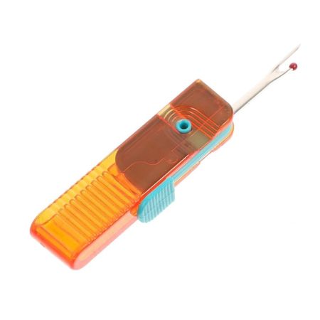 Pentru Casa si Camping - Dispozitiv pentru Descusut, Flippy, Taietor de Etichete, 1.7 x 7 cm, Pliabil, din Plastic, Albastru/Portocaliu