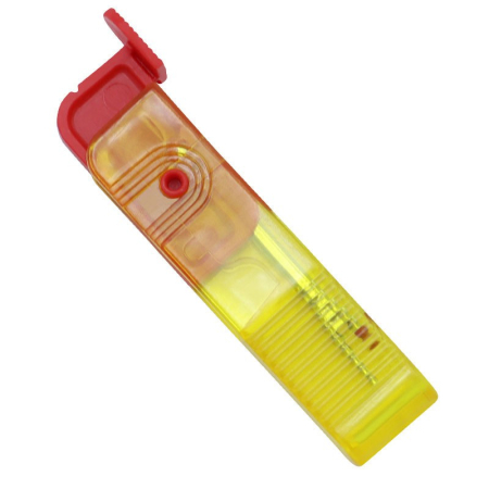 Dispozitiv pentru Descusut, Flippy, Taietor de Etichete, 1.7 x 7 cm, Pliabil, din Plastic, Rosu/Galben [5]