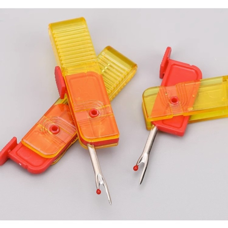 Dispozitiv pentru Descusut, Flippy, Taietor de Etichete, 1.7 x 7 cm, Pliabil, din Plastic, Rosu/Galben [2]