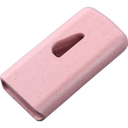 Cutii depozitare medicamente - Dispozitiv taiere si depozitare medicamente, Flippy, Roz, Plastic, 8 x 4 x 1.8 cm