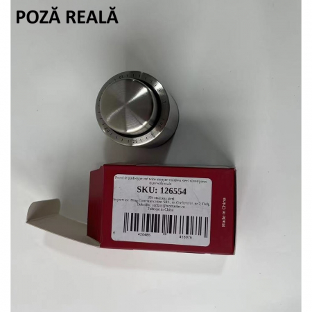 Dop de Etansare a Sticlei de Sampanie, Flippy, Data Etansare, Reutilizabil, Usor de Depozitat si Folosit, 4.5 x 4.5 x 8 cm, Gri [5]