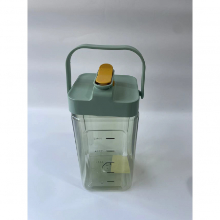 Dozator portabil pentru bauturi Flippy, 3.5 litri, capac etans, duza deschidere/inchidere, recipent din plastic, gradat, filtru, maner, pentru diverse bauturi, 29.7 x 14.1 x 14.4 cm, verde [9]