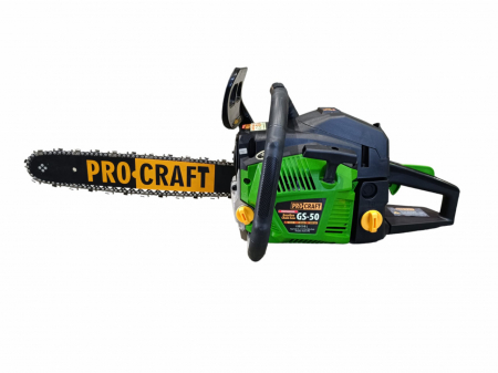 Drujbe pe benzina - Lichidare Drujba pe benzina PROCRAFT GS-50 , 2 T, 52 cc, 8000 rpm