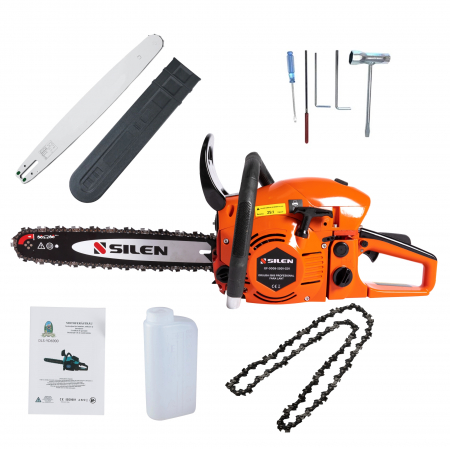 Drujba pe benzina Silen Profesional, 58 CC, 3.41 Cp, lama 40 cm, fara lant [0]