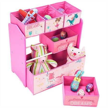 Lichidare Dulap depozitare jucarii U-Grow Believe in your dreams, Roz [1]