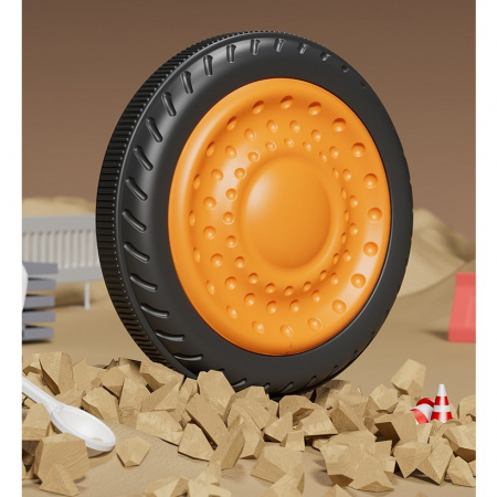 Excavator Electric, Flippy, pe 4 Roti Antiderapante, cu Telecomanda, Brat Controlat Electric, cu Telecomanda, +2 Ani, Galben [2]