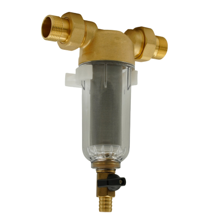 F-PF-B01 Filtru apa cu purjare din alama cu sita inox FLOW [2]