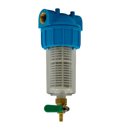 Pentru Casa si Camping - F-PF-P01 Filtru apa cu purjare din plastic cu sita inox FLOW