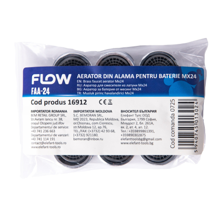 Elefant Tools - FAA-24 Aerator din alama pentru baterie Mx24, FLOW