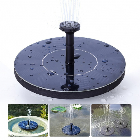 Fantana Arteziana pentru Gradina, Flippy, Solara, Automata, Rotunda, 3 Moduri de Pulverizare, Negru, 16 cm [4]