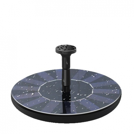 Pentru Casa si Camping - Fantana Arteziana pentru Gradina, Flippy, Solara, Automata, Rotunda, 3 Moduri de Pulverizare, Negru, 16 cm