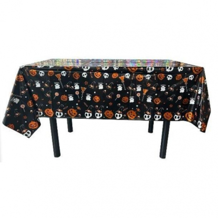 Articole petrecere - Fata de masa din folie, cu tematica Halloween, model 2+137*183cm