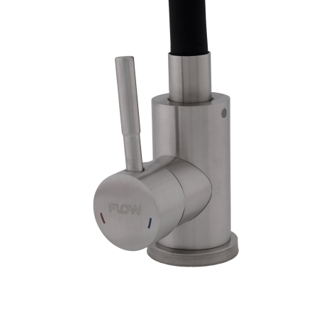 FB-011 Ref Black – Baterie bucatarie SUS 304 cu pipa flexibila neagra VITAL FLOW [2]