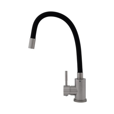 FB-011 Ref Black – Baterie bucatarie SUS 304 cu pipa flexibila neagra VITAL FLOW [1]