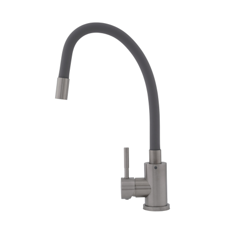 FB-011 Ref Grey – Baterie bucatarie SUS 304 cu pipa flexibila gri VITAL FLOW [1]