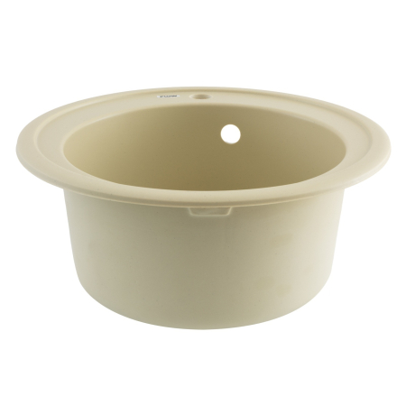FCB-510SI/1, Chiuveta de bucatarie din granit cu cuva rotunda, seria SUN, Ivory, 510x200 mm, FLOW [1]