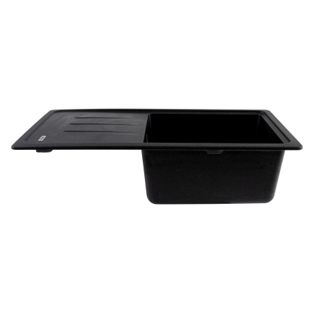 FCB-7843SLG/1T, Chiuveta de bucatarie din granit cu o cuva si scurgator, seria SLIM LONG, Graphite, 780x435x200 mm, FLOW [1]