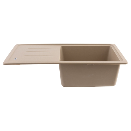 FCB-7843SLS/1T, Chiuveta de bucatarie din granit cu o cuva si scurgator, seria SLIM LONG, Sahara, 780x435x200 mm, FLOW [1]