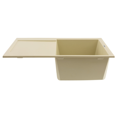 FCB-7849HI/1T, Chiuveta de bucatarie din granit cu o cuva si scurgator, seria HORIZON, Ivory, 780x495x230 mm, FLOW [1]