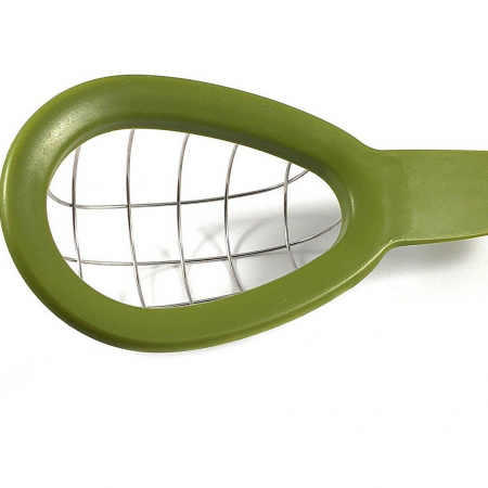 Feliator de Avocado, Flippy, pentru Taierea in Cubulete, Multifunctional, pentru Bucatarie, Otel Inoxidabil, ABS, 16x8x5 cm, Verde [1]