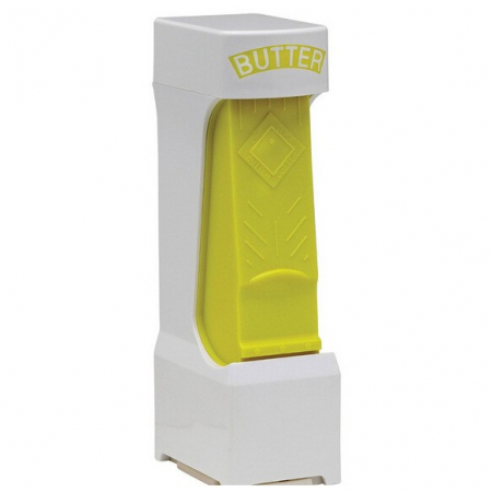 Tocatoare / feliatoare / storcatoare - Feliator manual de unt Flippy, material plastic, design usor si practic, 20x6x8.5 cm, Butter Cutter, alb