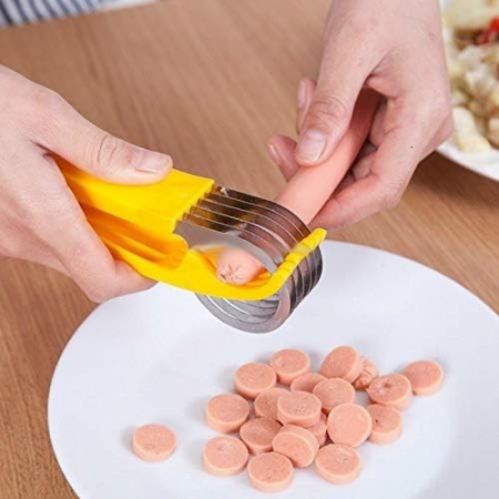 * LICHIDARE STOC * Feliator pentru Alimente, Flippy, Accesoriu pentru Bucatarie, Cutit pentru Legume si Fructe, Model Banana, Ergonomic, 17.5x5x4 cm, Galben - [8]