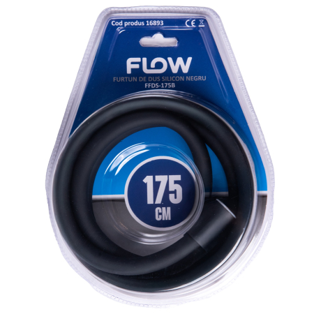 Import - FFDS-175B Furtun de dus silicon negru 175 cm, FLOW