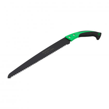 Gradina - Fierastrau drept negru cu maner verde