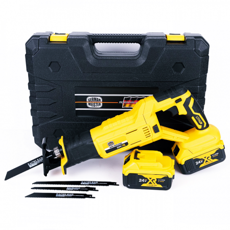 Fierastrau tip sabie German Meister, 24V, 2 acumulatori, 4 panze [0]