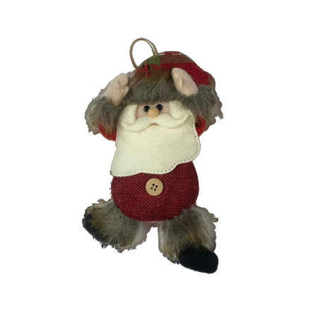 Figurina de Craciun, Flippy, pentru Brad, Tip Mos Craciun, 5 x 7 cm, Multicolor [2]