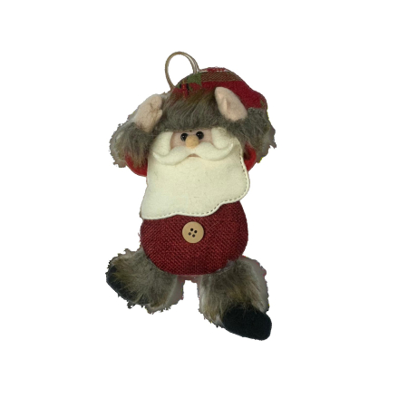 Figurina de Craciun, Flippy, pentru Brad, Tip Mos Craciun, 5 x 7 cm, Multicolor [1]