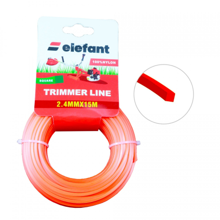 Consumabile, piese și accesorii - FIR TAMBUR (PATRAT) 2.4mm x 15m, Elefant