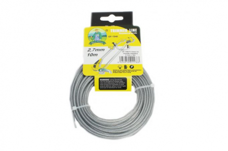 Fire MTC, trimmere metal plat - Fir trimer/MTC cu insertie metal 10M 2.7mm (12 pcs