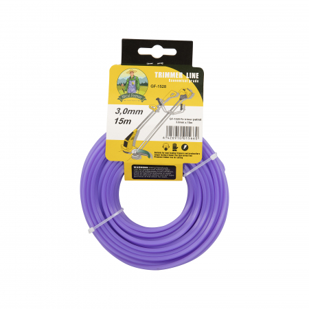 Consumabile motocositori, trimmere electrice - Fir trimer/MTC patrat 3mm x 15m (10 pcs)