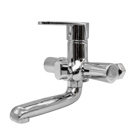 FL 066A-401ZC, Baterie cada cu para de dus, zinc, crom, FLOW [1]