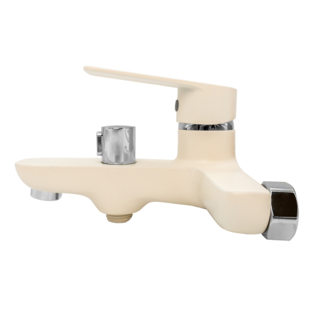 FL 183-FW439ZW, Baterie cada bej cu para de dus alba, zinc FLOW [2]