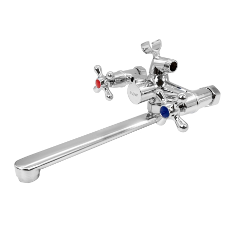 FL BB-535ZC, Baterie cada cu para de dus, zinc, crom, FLOW [2]
