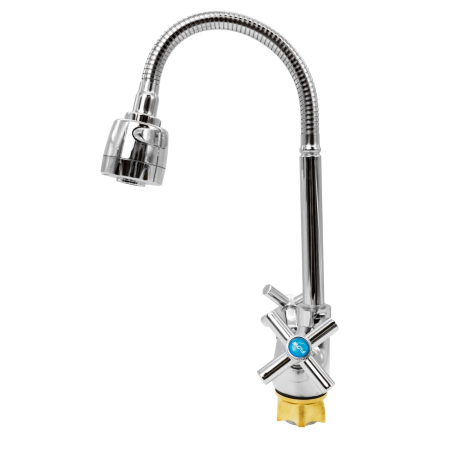 FL TE-535ZB, Baterie bucatarie cu pipa flexibila 2 functii, zinc, crom, FLOW [1]