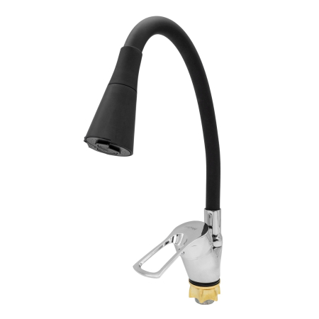 Casă și camping - FL XI-CD452ZB, Baterie bucatarie cu pipa flexibila 2 functii, zinc, negru, FLOW