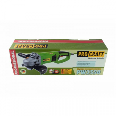 Flex Polizor Unghiular Procraft PW 2550, 2 kW, 6500 rpm, Panza 230 mm, pornire lenta Maner 180 grade [2]