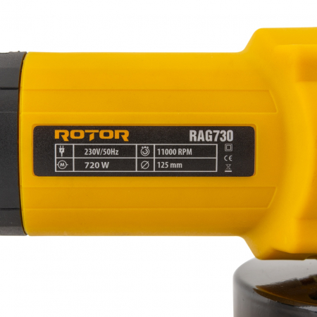 Flex polizor unghiular RAG730 ROTOR 720W, 11.000 rot/min ,Diametru disc: 125 mm [3]