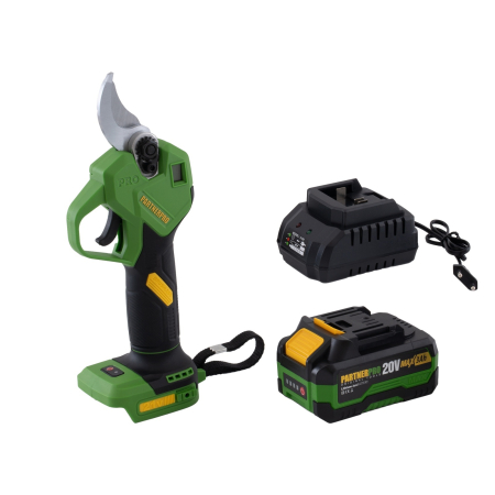 Gradina - Foarfeca de gradina pe acumulator PARTNERPRO PP-FE3A, 1 x acumulator 20V / 3Ah , Brushless , 320 W