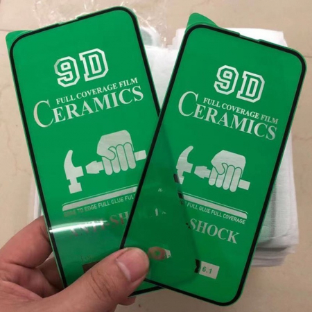 Folie Sticla Securizata 9D - Lichidare Folie de Protectie Ceramica, Flippy, Compatibila cu Xiaomi Redmi 13C, Ceramics 9D, Antisoc, Margini Negre, Transparent