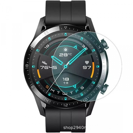 Huse SmartWatch - Folie de protectie, Flippy, compatibil cu Galaxy Watch5 Pro 45MM, Sticla Securizata 2.5 D , Transparent