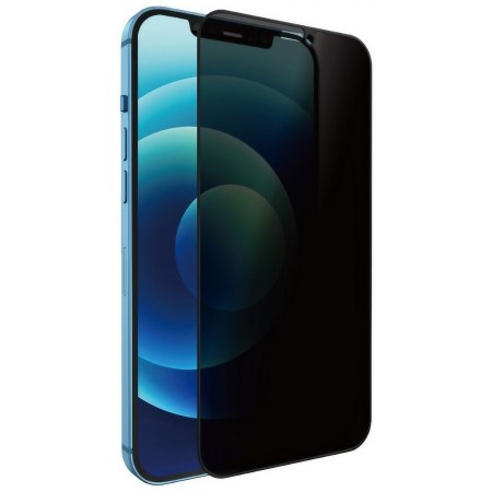 Folie Sticla Securizata Privacy - Folie de Protectie, Flippy, compatibila cu Apple iPhone 12 mini, Full Glue, Privacy, Sticla Securizata, Negru