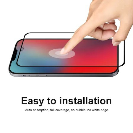 Folie de Protectie, Flippy, compatibila cu Samsung Galaxy S23 Pro, Full Glue, Privacy, Sticla Securizata, Negru [6]