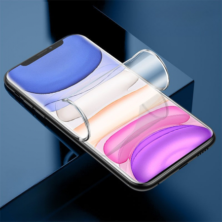 Folie de Protectie, Flippy, pentru iPhone 15 Plus, Flexible Hidrogel Mat, Full Cover, Reparare Automata, Transparent [1]