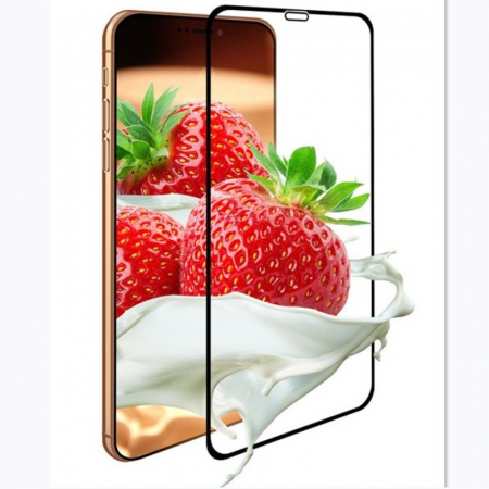GSM - Folie de Protectie, Flippy, pentru iPhone 15 Plus, Full Cover, Ceramics 9D, Anti-soc, Anti-amprenta, Margini Negre, Transparent