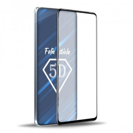 Folie de Protectie, Flippy, pentru iPhone 15 Plus, Tempered Glass 5D, Full Cover, Margini Negre, Transparent [1]