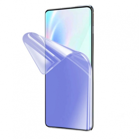 GSM - Folie de Protectie, Flippy, pentru iPhone 15 Pro Max, Flexible Hidrogel Protectie Blue Ray, Full Cover, Reparare Automata, Transparent
